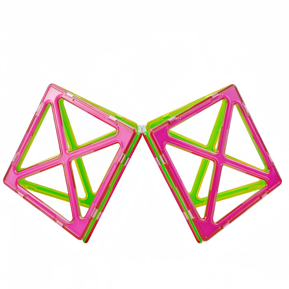 CONDIS Magnetische Bausteine Erweiterungsset X - förmiges Super Quadrat 6 Stück - Condistoys